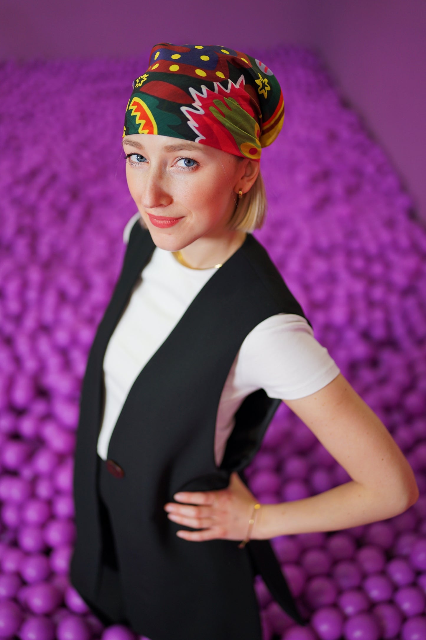 The Woman Silk Cotton Bandana