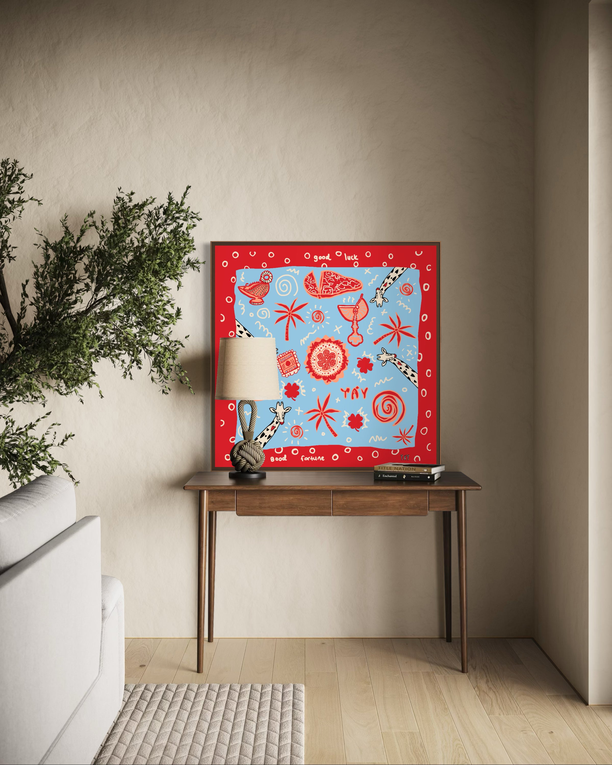 Good Luck Silk Cotton Bandana