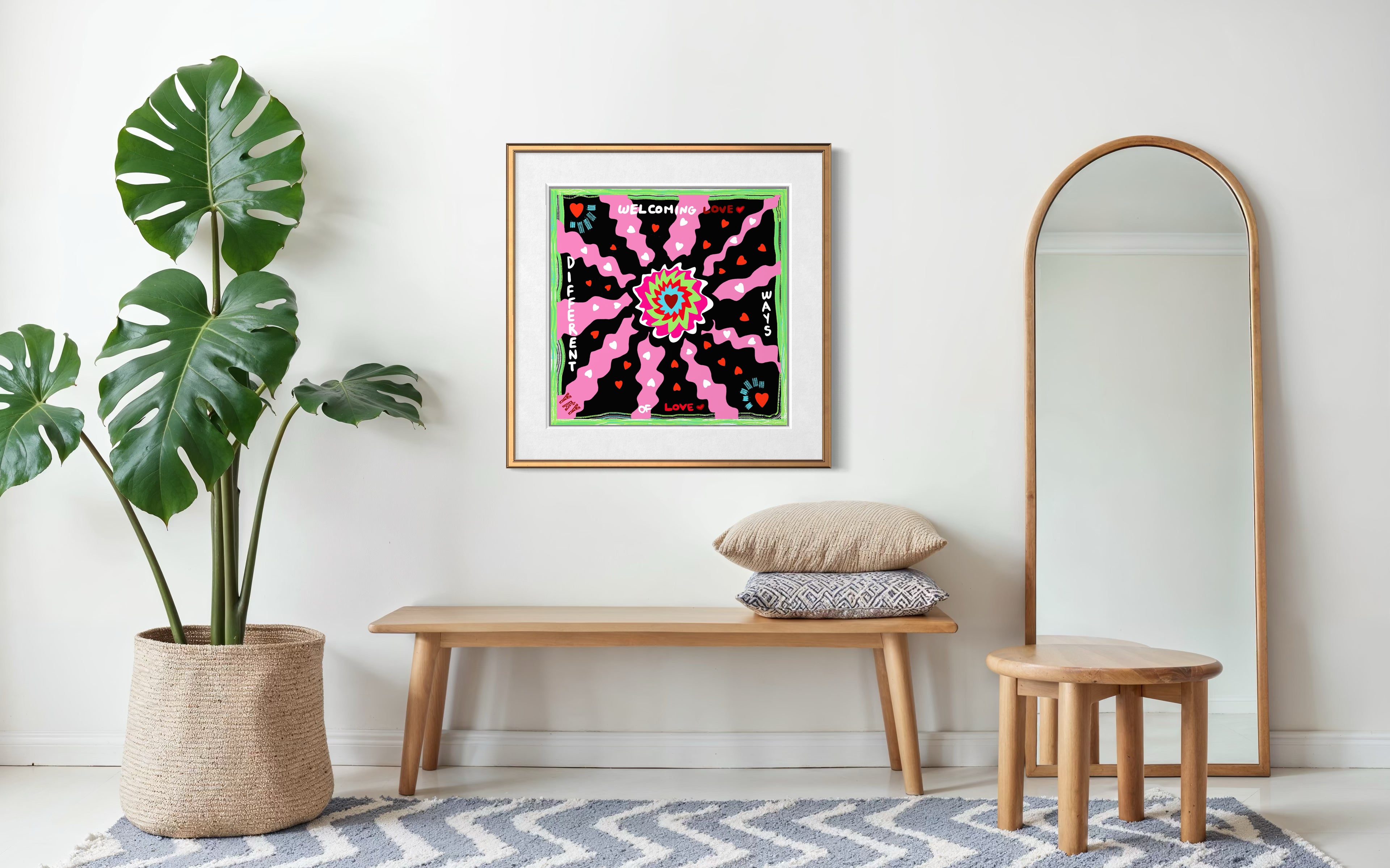 Love Frequency Silk Cotton Bandana