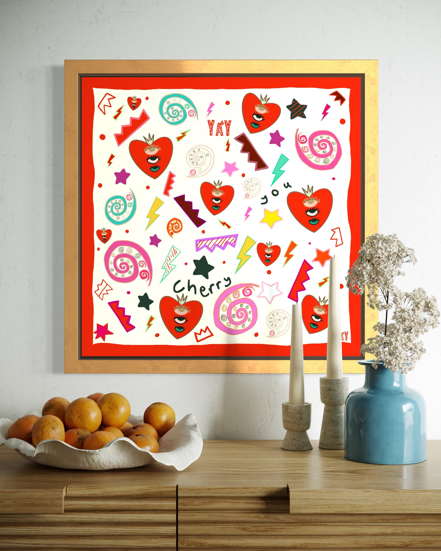 All Eyes On You Silk Cotton Bandana