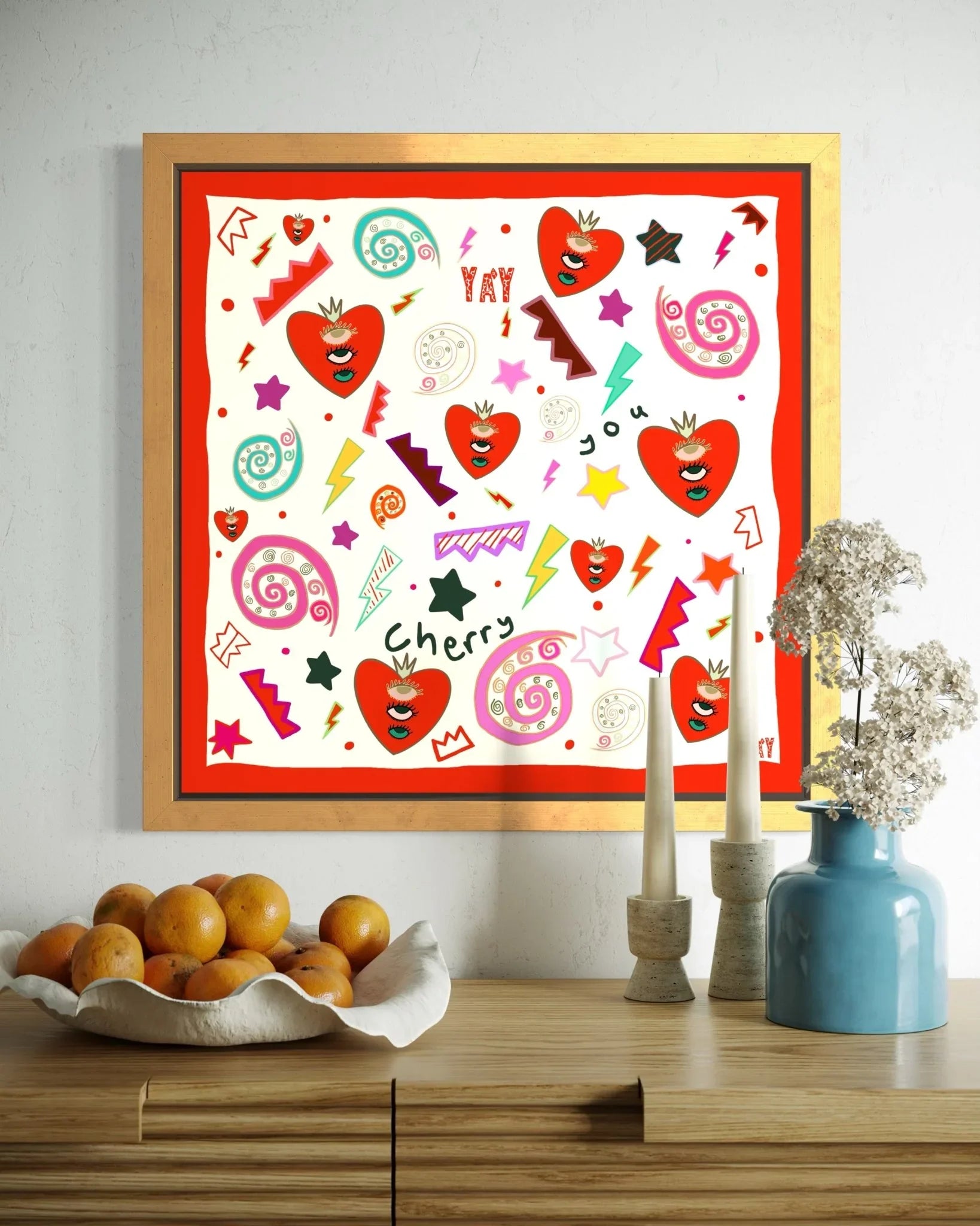 All Eyes On You Silk Cotton Bandana - Yáy Atelier