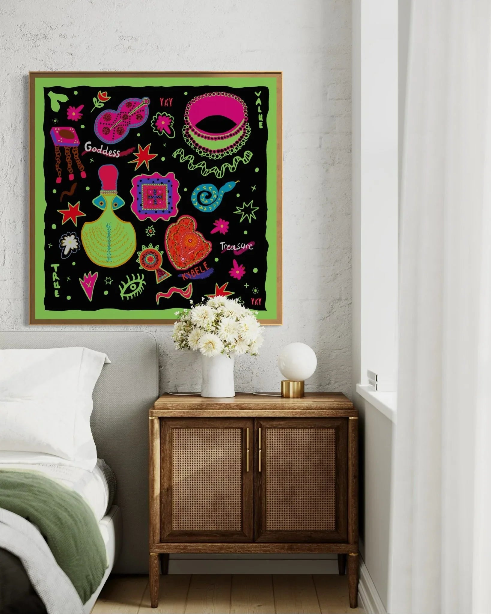 Goddess Treasure Silk Cotton Bandana - Yáy Atelier