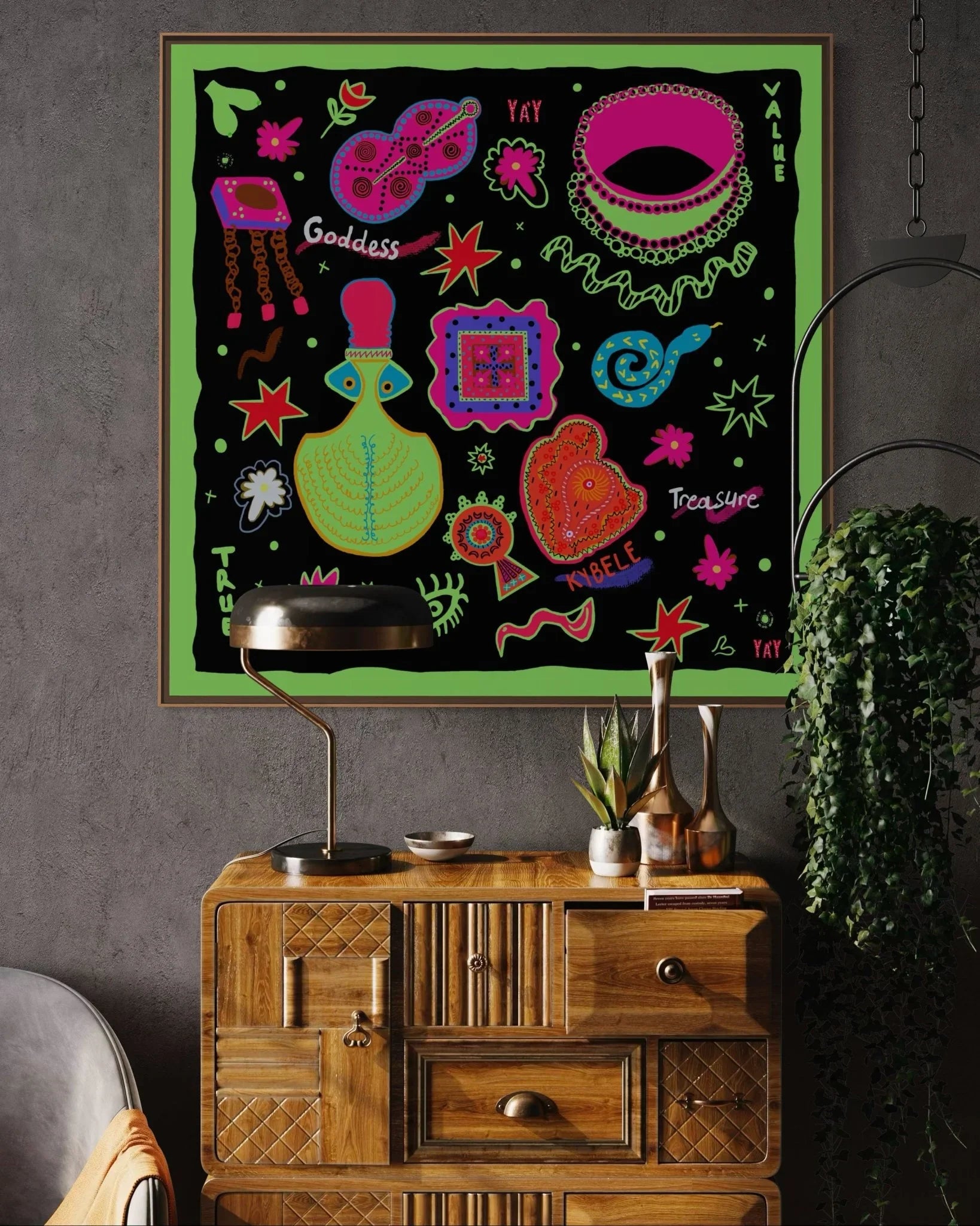 Goddess Treasure Silk Cotton Bandana - Yáy Atelier