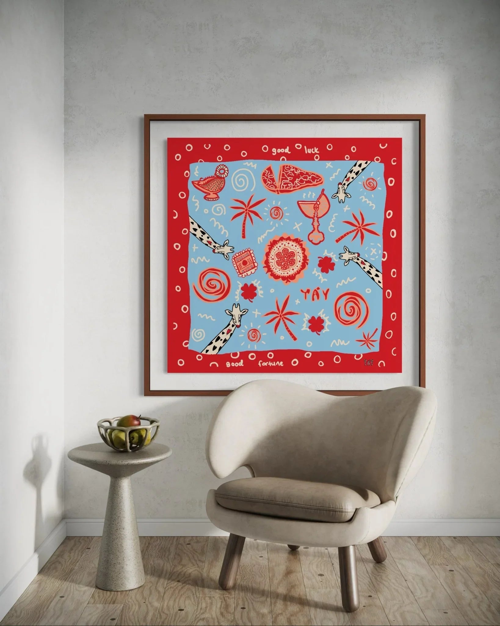 Good Luck Silk Cotton Bandana - Yáy Atelier