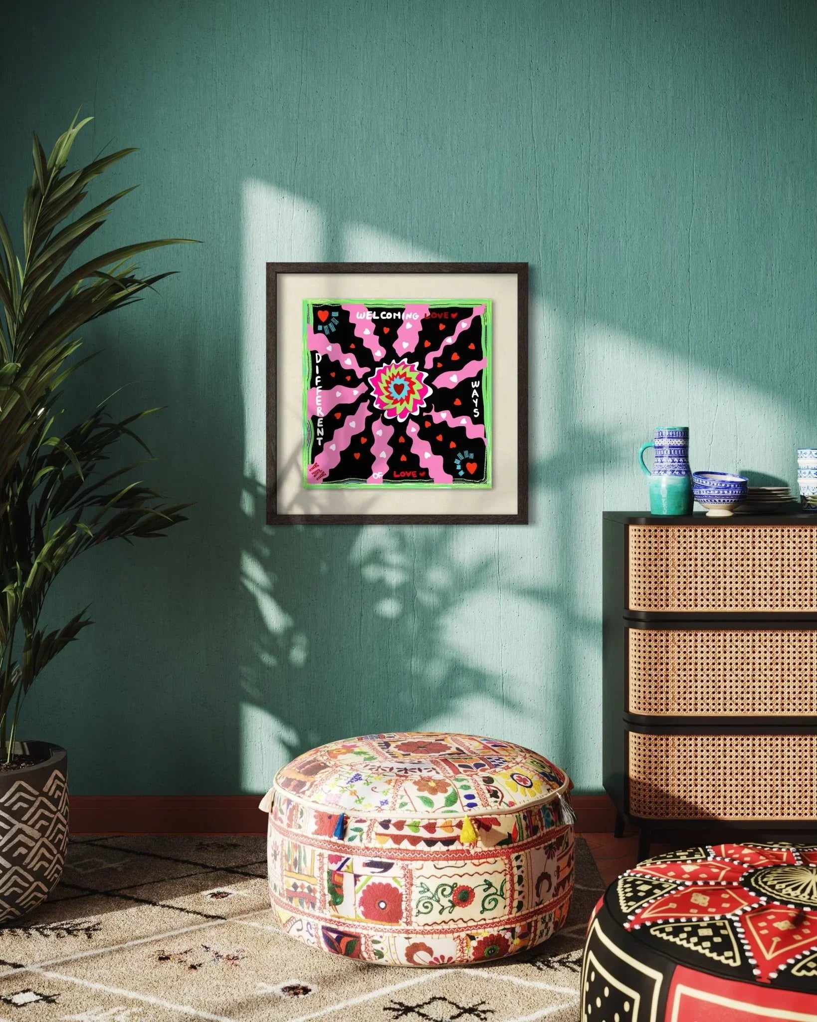 Love Frequency Silk Cotton Bandana - Yáy Atelier