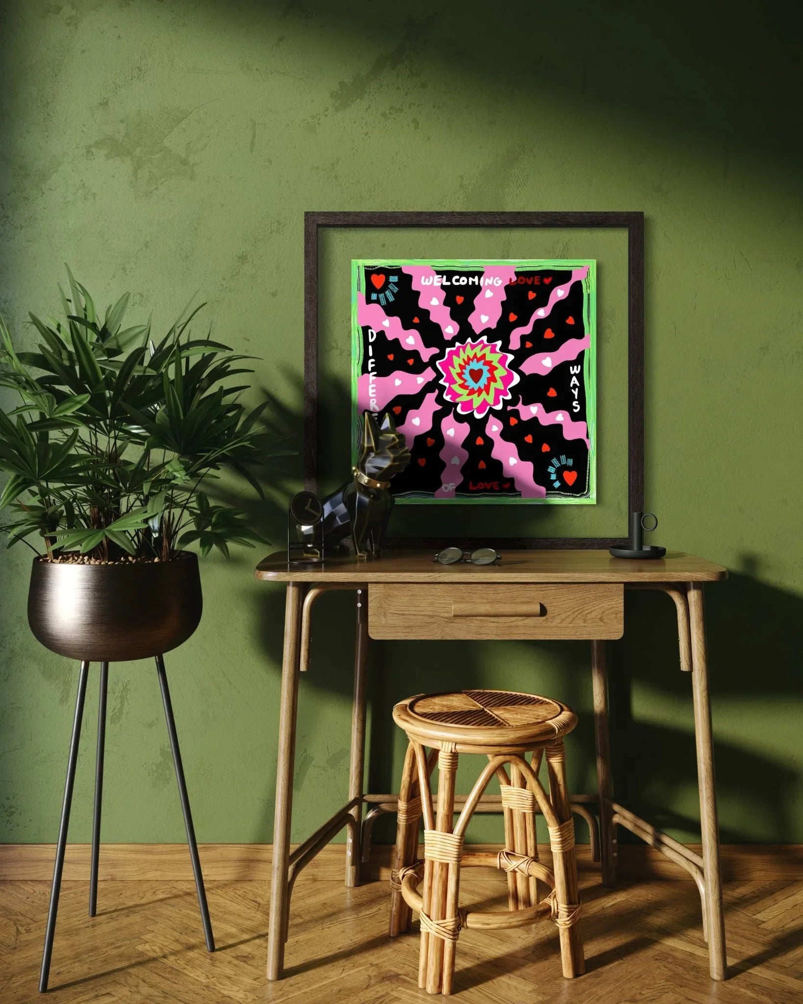 Love Frequency Silk Cotton Bandana - Yáy Atelier