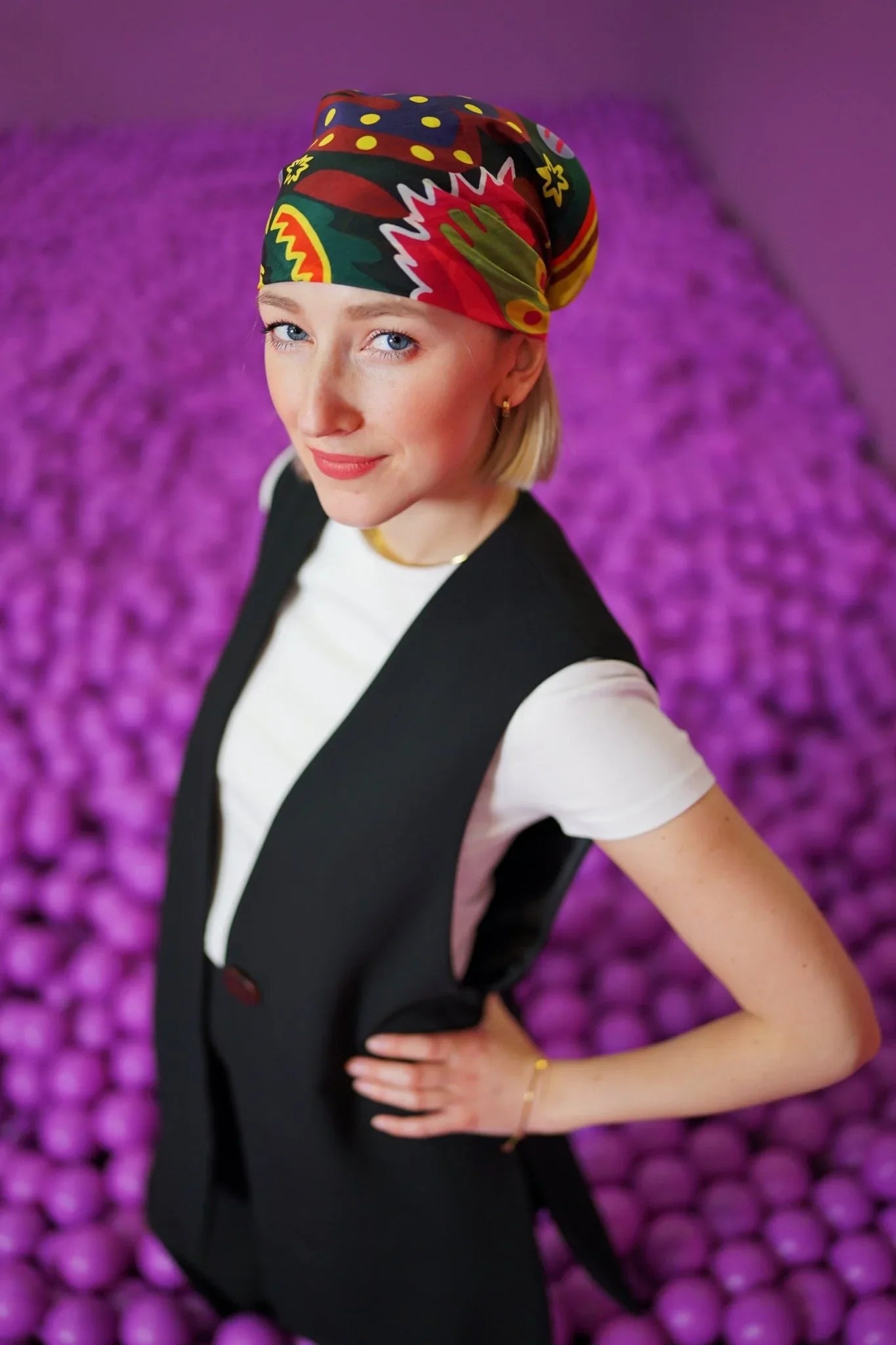 The Woman Silk Cotton Bandana - Yáy Atelier